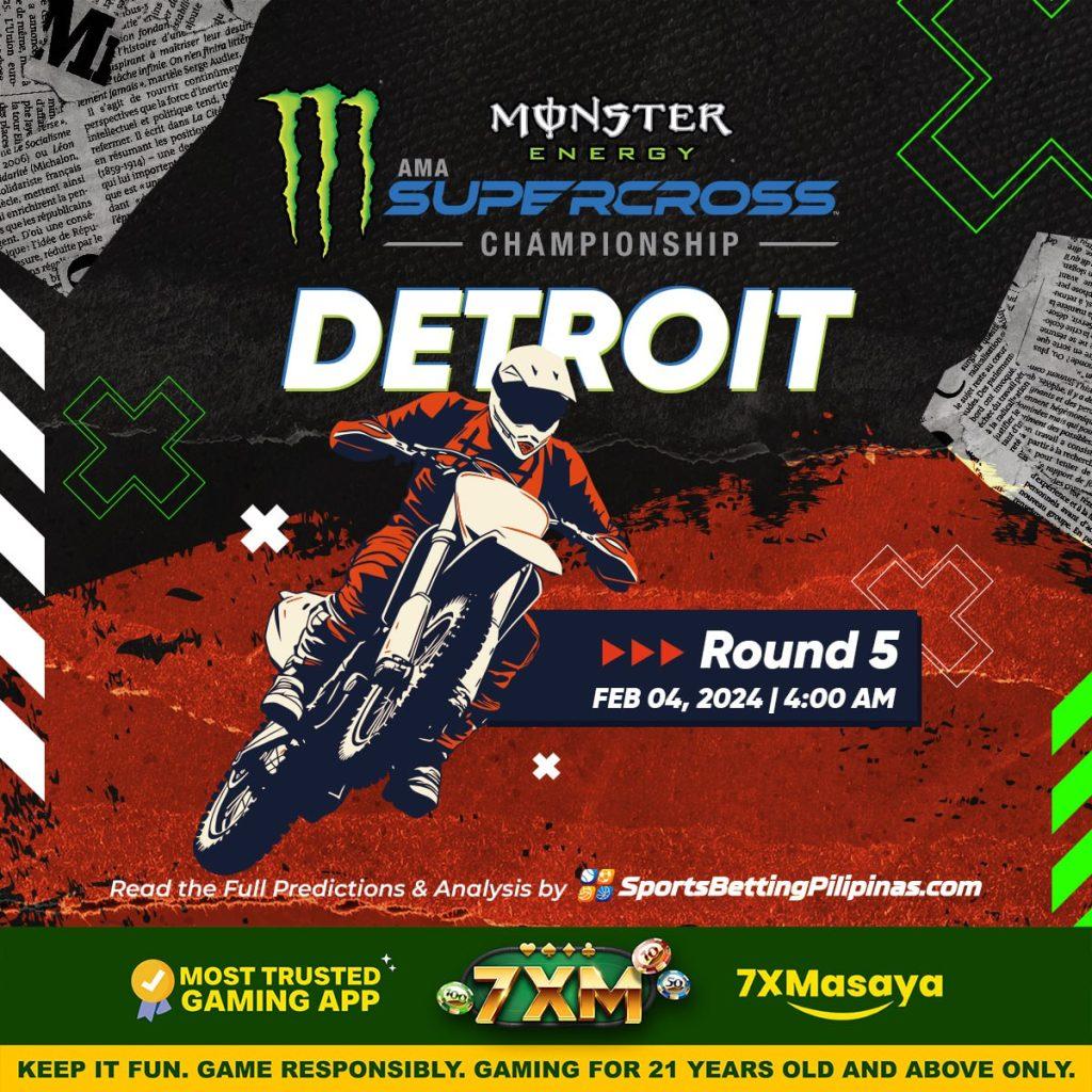 🏍️AMA Supercross Championship 2024: Round 5 Heats Up in Detroit – Engines Roar, Rivalries Reignite! (event finished)🏍️